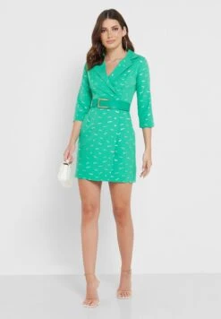 Printed Surplice Wrap Dress 7 Printed Surplice Wrap Dress -Silk Bloom Dresses Store 4 zoom desktop 283