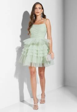 Tulle Tiered Mini Dress -Silk Bloom Dresses Store 4 zoom desktop 297