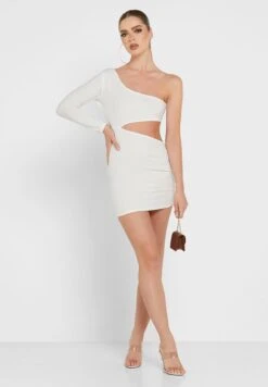 One Shoulder Cut Out Dress -Silk Bloom Dresses Store 4 zoom desktop 321