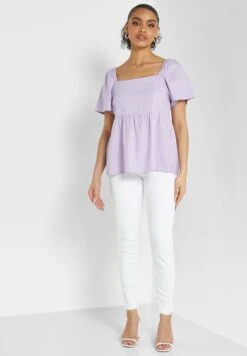 JACQUELINE DE YONG Square Neck Tiered Top -Silk Bloom Dresses Store 4 zoom desktop 33