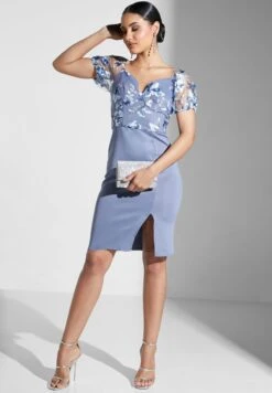 Slit Hem Embroidered Bodycon Dress 7 Slit Hem Embroidered Bodycon Dress -Silk Bloom Dresses Store 4 zoom desktop 339