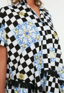 Trendyol Printed Ruffle Detail Dress -Silk Bloom Dresses Store 4 zoom desktop 35