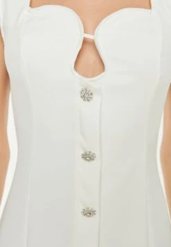 Trendyol Button Cut Out Detail Dress 8 Trendyol Button Cut Out Detail Dress -Silk Bloom Dresses Store 4 zoom desktop 355