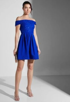 Bardot Pleated Skater Dress 7 Bardot Pleated Skater Dress -Silk Bloom Dresses Store 4 zoom desktop 390