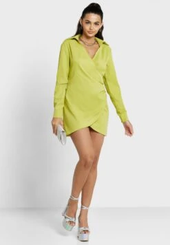 Public Desire Plunge Neck Wrap Dress -Silk Bloom Dresses Store 4 zoom desktop 410