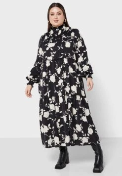 Floral Print Dress -Silk Bloom Dresses Store 4 zoom desktop 443