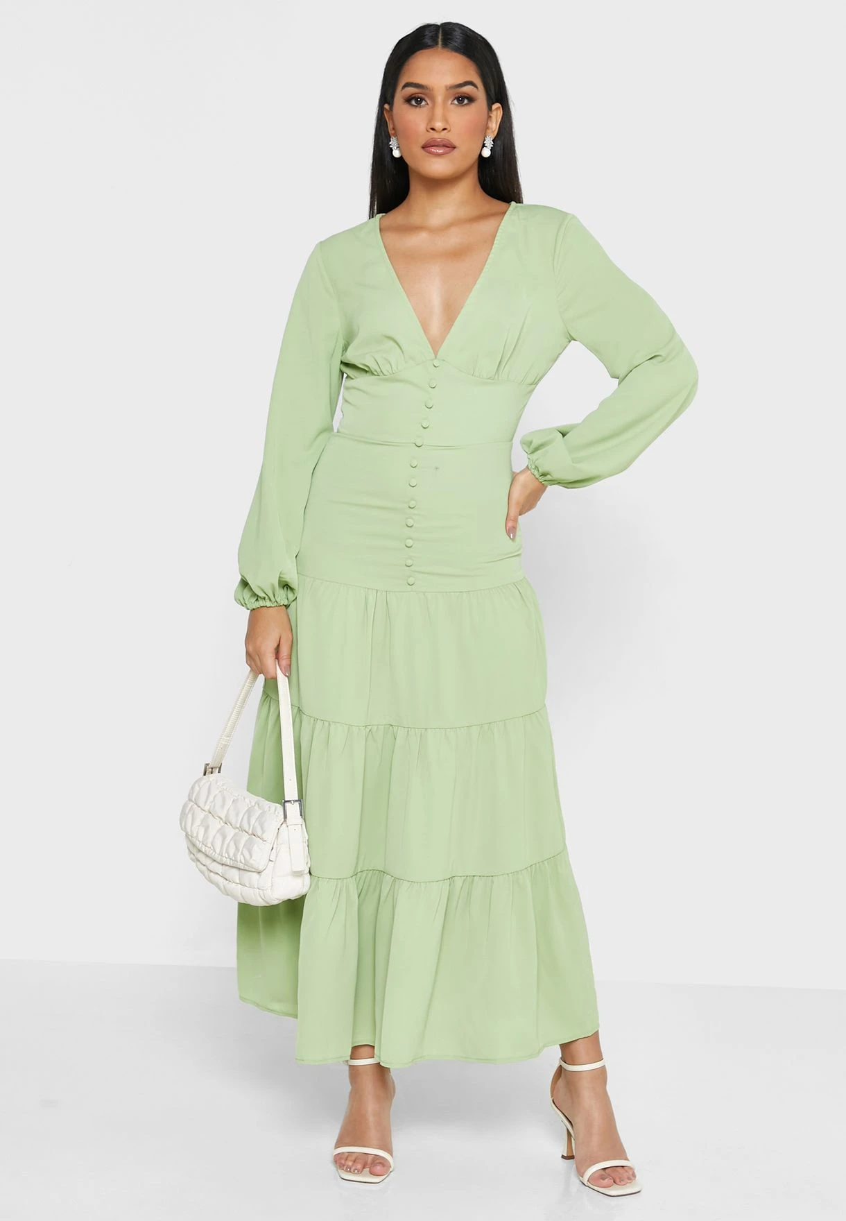 ELLA Tiered Flared Dress 4 ELLA Tiered Flared Dress - Image 4