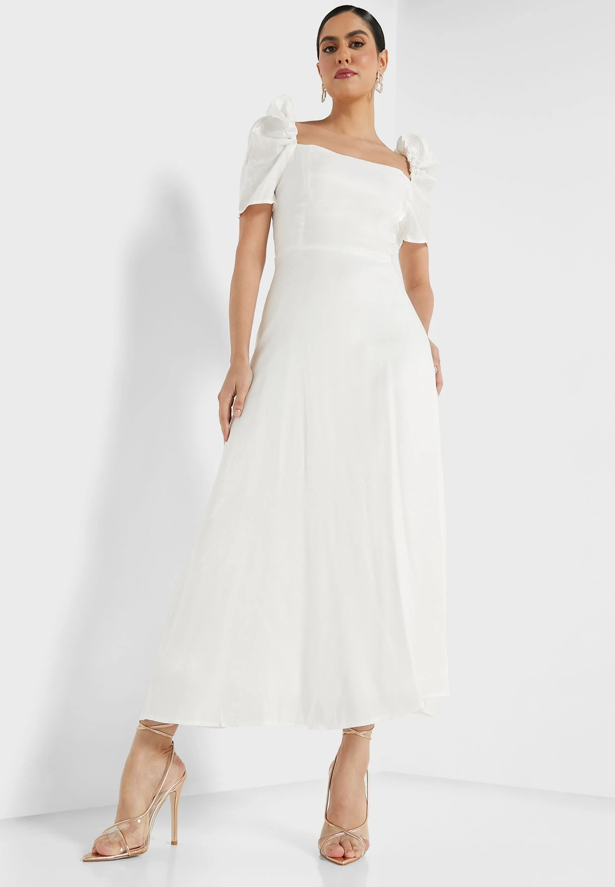 ELLA Puff Sleeve A-Line Dress 4 ELLA Puff Sleeve A-Line Dress - Image 4