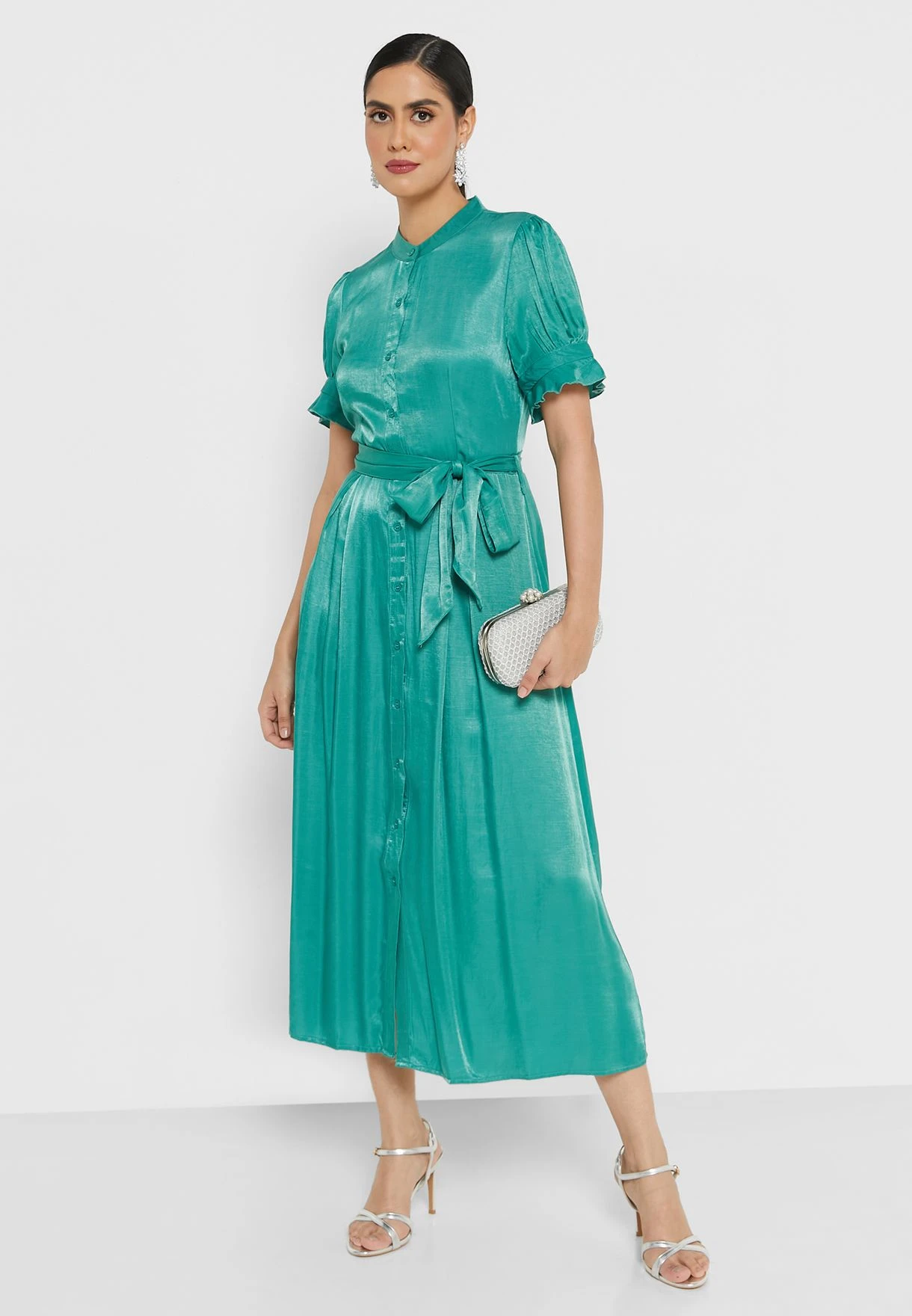 ELLA Self Tie A-Line Dress 4 ELLA Self Tie A-Line Dress - Image 4