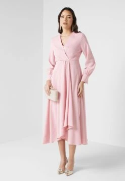 ELLA Wrap Front Midi Dress -Silk Bloom Dresses Store 4 zoom desktop 539