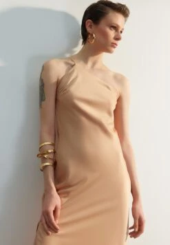 Trendyol One Shoulder Slit Detail Dress -Silk Bloom Dresses Store 4 zoom desktop 570