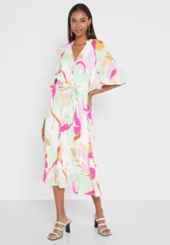 YAS V-Neck Printed Dress -Silk Bloom Dresses Store 4 zoom desktop 588