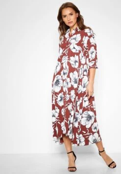Koton Floral Print Shirt Dress -Silk Bloom Dresses Store 4 zoom desktop 589