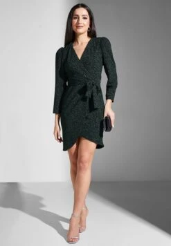 Wrap Shimmer Dress 7 Wrap Shimmer Dress -Silk Bloom Dresses Store 4 zoom desktop 60