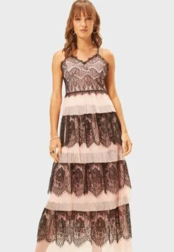 Tiered Strappy Lace Detail Dress -Silk Bloom Dresses Store 4 zoom desktop 605