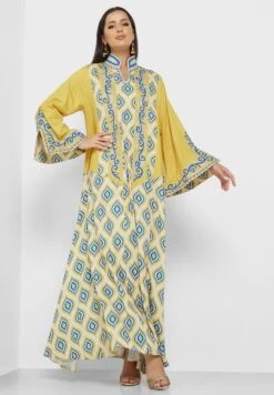 Printed Knitted Dress -Silk Bloom Dresses Store 4 zoom desktop 608