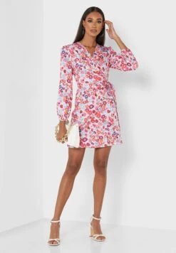 ELLA Printed Gathered Detail Dress 7 ELLA Printed Gathered Detail Dress -Silk Bloom Dresses Store 4 zoom desktop 610