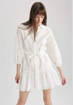 DeFacto Woman Shırt Neck Long Sleeve Woven Dress 8 DeFacto Woman Shırt Neck Long Sleeve Woven Dress -Silk Bloom Dresses Store 4 zoom desktop 617