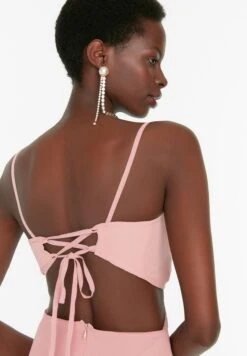 Trendyol Side Slit Strappy Cut Out Detail Dress -Silk Bloom Dresses Store 4 zoom desktop 620