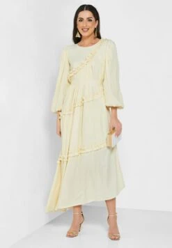 Balloon Sleeve Tiered Dress -Silk Bloom Dresses Store 4 zoom desktop 636