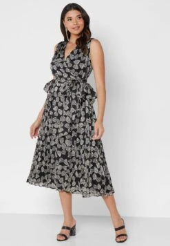 Surplice Neck Ruffle Dress -Silk Bloom Dresses Store 4 zoom desktop 660