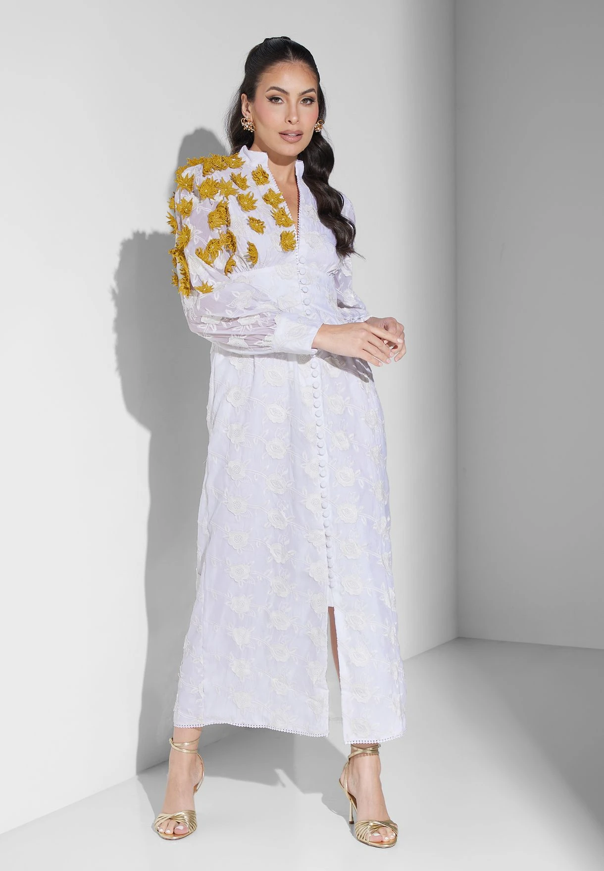 Embellished Front Slit Dress 4 Embellished Front Slit Dress - Image 4