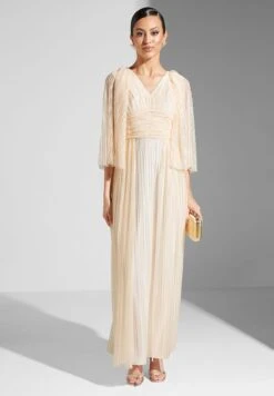 Cape Sleeve Ruched Waist Tiered Dress -Silk Bloom Dresses Store 4 zoom desktop 685