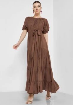 Flared Sleeve Tiered Dress -Silk Bloom Dresses Store 4 zoom desktop 687