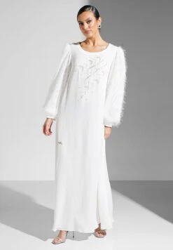 Embellished Puff Sleeve Dress -Silk Bloom Dresses Store 4 zoom desktop 705