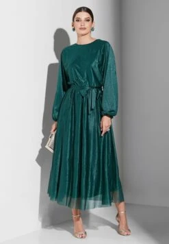 Solid Puff Sleeve Dress 7 Solid Puff Sleeve Dress -Silk Bloom Dresses Store 4 zoom desktop 714