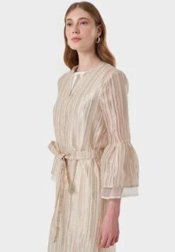 Flared Sleeve Striped Belted Dress 7 Flared Sleeve Striped Belted Dress -Silk Bloom Dresses Store 4 zoom desktop 720