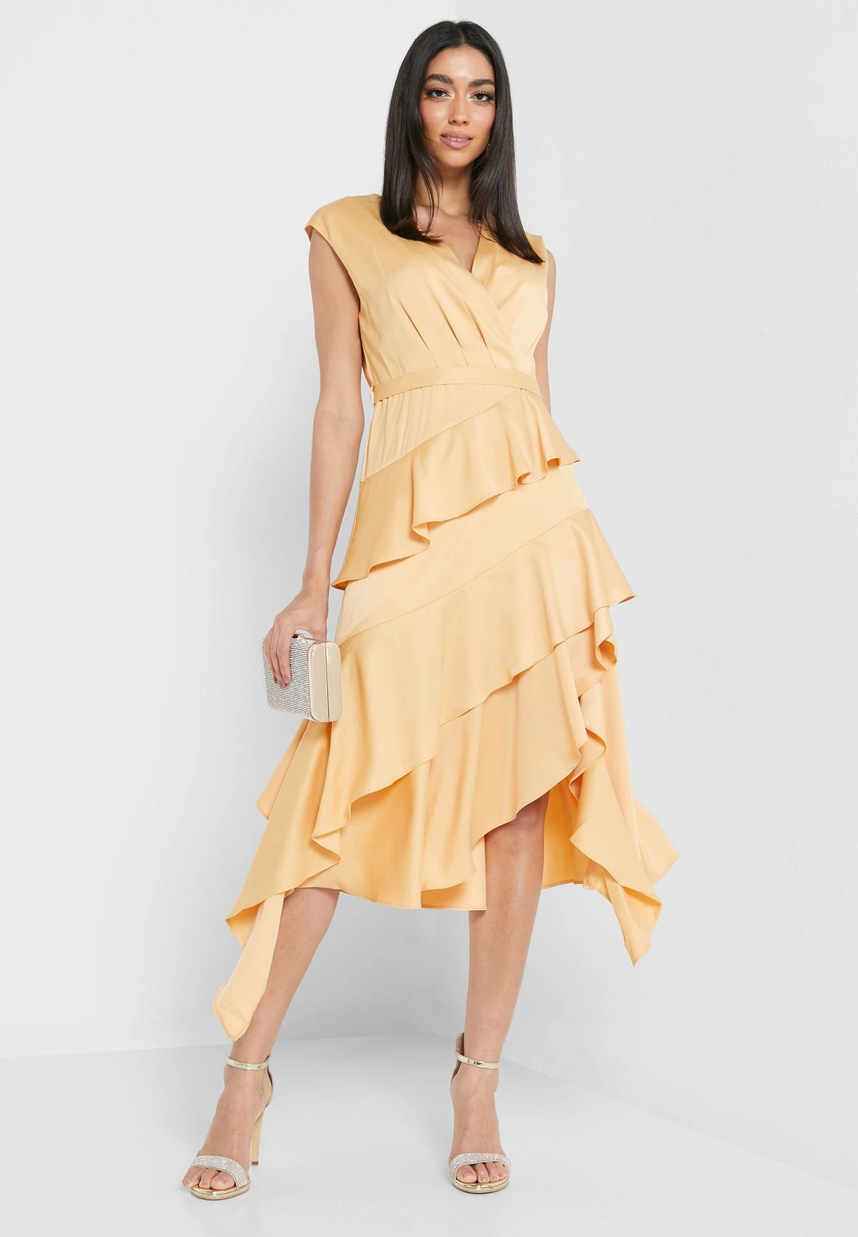 Asymmetric Ruffle Detail Dress 4 Asymmetric Ruffle Detail Dress - Image 4
