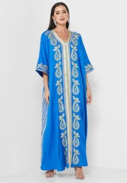 V-Neck Printed Dress -Silk Bloom Dresses Store 4 zoom desktop 733