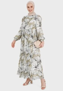 Flared Printed Dress -Silk Bloom Dresses Store 4 zoom desktop 741