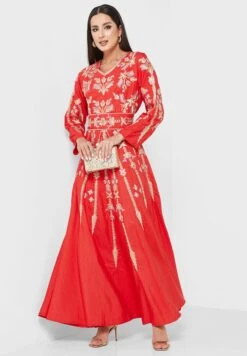 Printed V-Neck Dress 7 Printed V-Neck Dress -Silk Bloom Dresses Store 4 zoom desktop 745