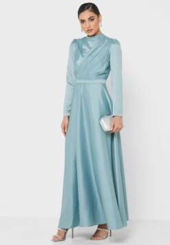 Puff Sleeve Fit & Flare Dress -Silk Bloom Dresses Store 4 zoom desktop 751