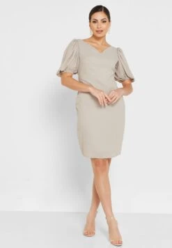 Puff Sleeve V-Neck Dress 7 Puff Sleeve V-Neck Dress -Silk Bloom Dresses Store 4 zoom desktop 769