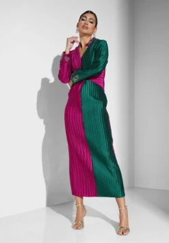 Front Twist Plisse Dress -Silk Bloom Dresses Store 4 zoom desktop 770