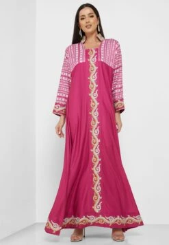 Color Block Printed Jalabiya 7 Color Block Printed Jalabiya -Silk Bloom Dresses Store 4 zoom desktop 773