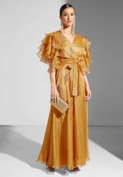 Embellished Ruffle Sleeve Dress 7 Embellished Ruffle Sleeve Dress -Silk Bloom Dresses Store 4 zoom desktop 779