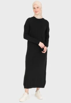Round Neck Knitted Dress -Silk Bloom Dresses Store 4 zoom desktop 786