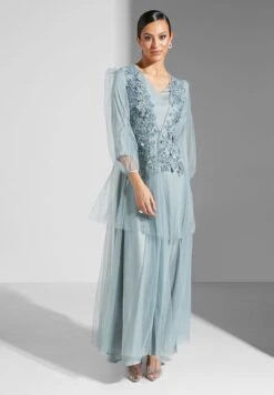 Embellished Puff Sleeve Dress -Silk Bloom Dresses Store 4 zoom desktop 800