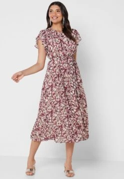 Printed Tie Detail Tiered Dress -Silk Bloom Dresses Store 4 zoom desktop 804