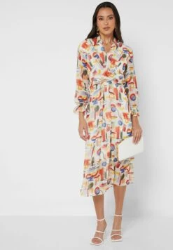Printed Puff Sleeve Belted Dress 7 Printed Puff Sleeve Belted Dress -Silk Bloom Dresses Store 4 zoom desktop 808