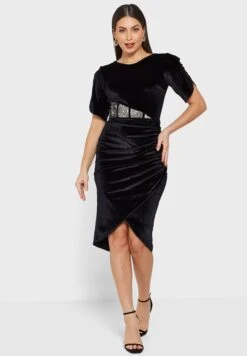 Ruched Lace Detail Dress 7 Ruched Lace Detail Dress -Silk Bloom Dresses Store 4 zoom desktop 814