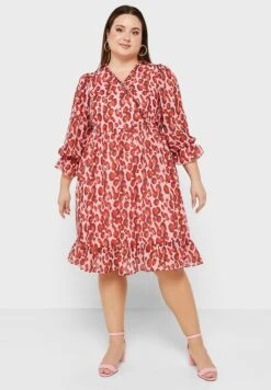 Cuff Sleeve Printed Dress 7 Cuff Sleeve Printed Dress -Silk Bloom Dresses Store 4 zoom desktop 828