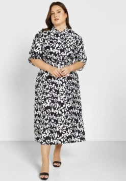 Tie Waist Printed Dress -Silk Bloom Dresses Store 4 zoom desktop 834