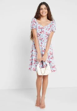 Printed Flared Dress -Silk Bloom Dresses Store 4 zoom desktop 84