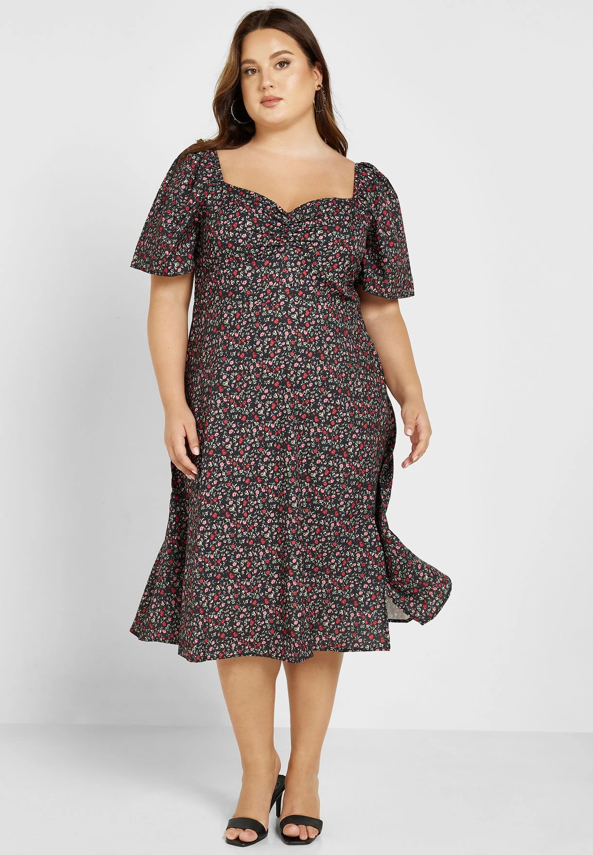 Sweetheart Neck Side Slit Dress 4 Sweetheart Neck Side Slit Dress - Image 4