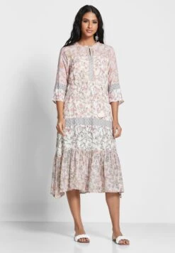 Pleated Hem Printed Dress 7 Pleated Hem Printed Dress -Silk Bloom Dresses Store 4 zoom desktop 860